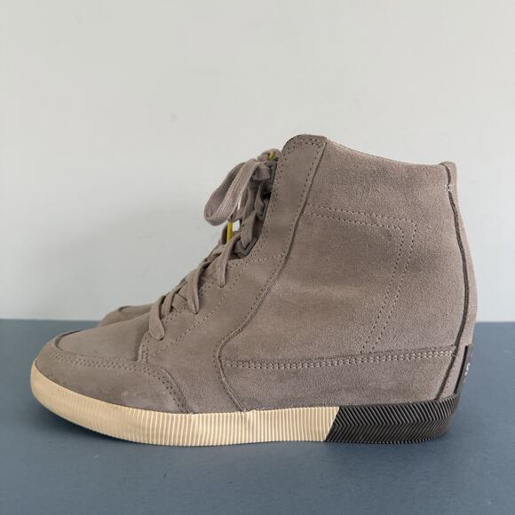 Sorel Out 'N About Dove Grey Quarry Waterproof Wedge Boots - Picture 5 of 10